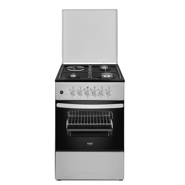 VON VCF503131NFY, 3 Gas + 1 electric hotplate, Electric oven 50x50 Grey