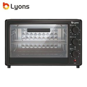 Lyons 20L Electric Baking Oven With Grill Baking Tray Wire Rack - (RO-2001)