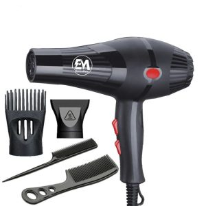 Share this product    Official Store WRNTY_1 Em ElectroMate Blow Dryer Hair Blower 2200W With 3 Speed & 2 Temperature Settings, Black Brand: Em | Similar products from Em
